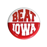 Beat Iowa 2 Inch Button Neil Enterprises