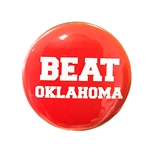 Beat Oklahoma 2 Inch Button