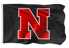 Black N Red Nebraska Flag