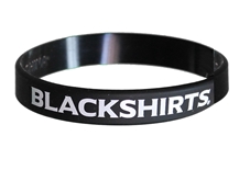 Blackshirts Rubber Wrist Band