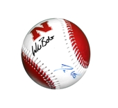Bolt N Erstad Autographed Official Huskers Baseball