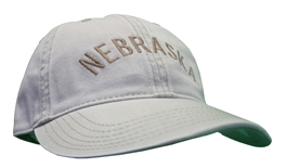 Khaki Nebraska The Standard Relaxed Twill EZA Adjustable Hat Legacy