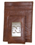 Husker N Leather Clip Wallet