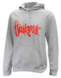 Husker Script Hooded Sweatshirt - Gray