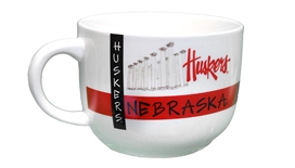 Huskers Campus Pillars Soup Mug