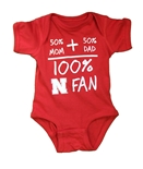 Infant 100% Nebraska Fan Onesie