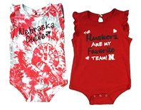 Infant Girls Huskers Two Bits 2 Pack Onesies