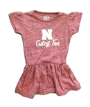 Infant Girls Nebraska Cutest Fan Knobby Dress