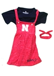 Infant Girls Nebraska Legend Dress And Onesie Set