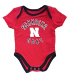 Infant Nebraska Baby  Creeper - Red