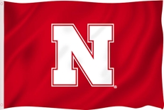 Iron N Nebraska Big Flag