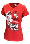 Ladies Huskers Making Herstory Volleyball Day Tee