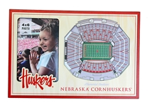 Nebraska 3D Stadium View Picture Frame