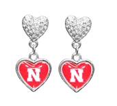 Nebraska Amara Heart Dangle Earrings