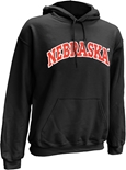 Nebraska Arch Hooded Sweatshirt - Black