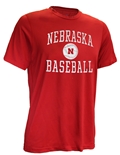 Nebraska Baseball Laces Tee