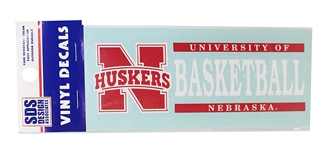 Nebraska Basketball Horizontal Decal