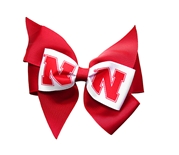 Nebraska Cheer Bow Hair Clip
