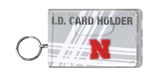 Nebraska Clear Ring ID Holder