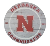 Nebraska Cornhuskers 1869 Wooded Sign