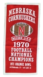 Nebraska Cornhuskers 1970 Football Champions Banner