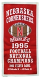 Nebraska Cornhuskers 1995 Football Champions Banner