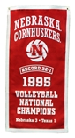 Nebraska Cornhuskers 1995 Volleyball National Championship Banner