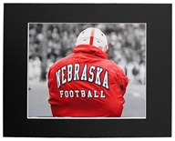 Nebraska Football Coat Matted Print