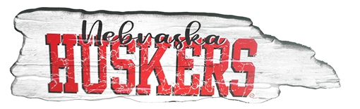 Nebraska Huskers Barky Wooden Sign Legacy