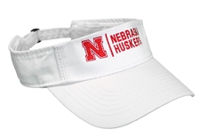 Nebraska Huskers Tennis Visor - White