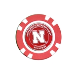 Nebraska Poker Chip Golf Ball Marker