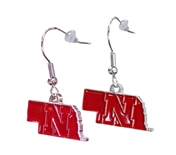 Nebraska N State Dangle Earrings