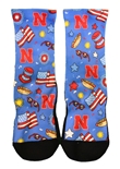 Nebraska N Yankee Doodle Socks
