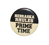Nebraska Rhules Prime Time Button