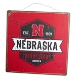 Nebraska Shield Tin Sign