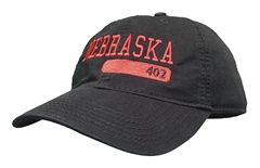 Nebraska Twill 402 Legacy Cap - Black