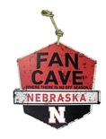 Nebraska Vintage FanCave Metal Hang Sign
