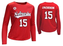 Nebraska Volleyball Andi Jackson Number 15 Youth Jersey