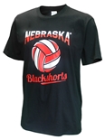 Nebraska Volleyball BLACKSHORTS Tee