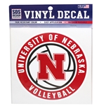 Nebraska Volleyball N Decal