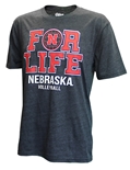Nebraska Volleyball For Life Triblend Tee
