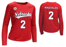 Nebraska Volleyball Knuckles Number 2 Jersey