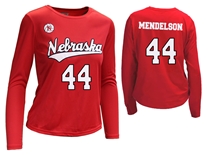 Nebraska Volleyball Mendelson Number 44 Jersey