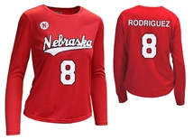Nebraska Volleyball Rodriguez Number 8 Jersey