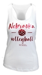 Nebraska Volleyball Womens Racer Tank