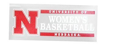 Nebraska Womens Basketball Vinyl Decal