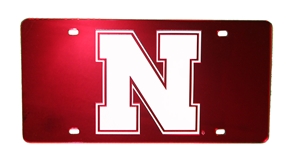 Reflective Red Iron N Laser Plate