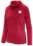 Womens Huskers Velour Cowl Neck