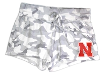 Womens Nebraska Camo Composite Shorts