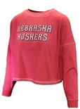 Womens Nebraska LS Disco Chicka-d Big Shirt